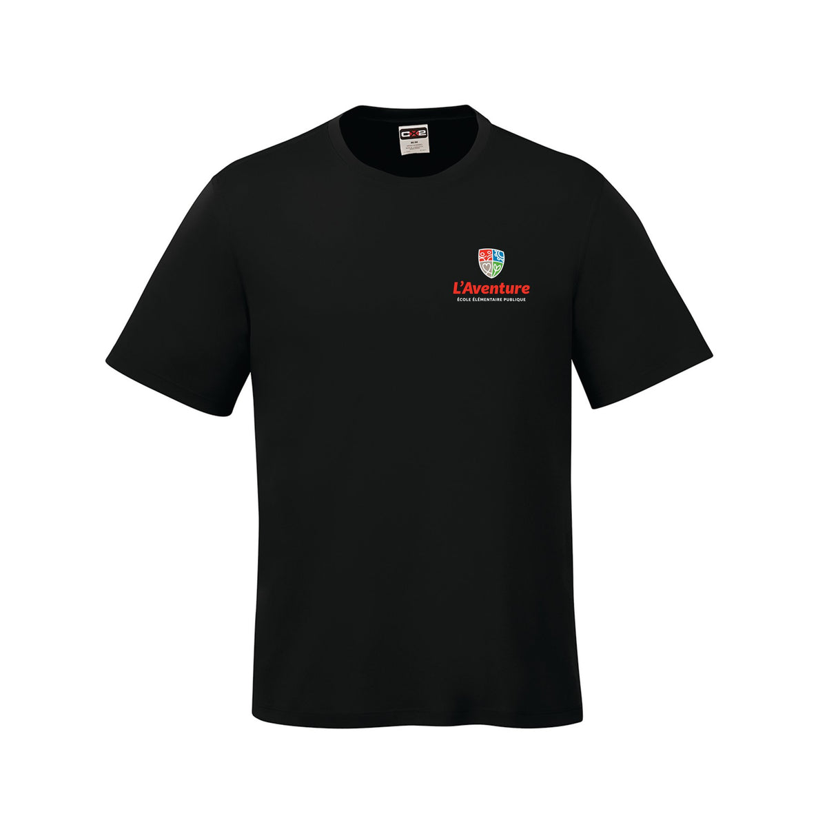School Logo · Front · Black