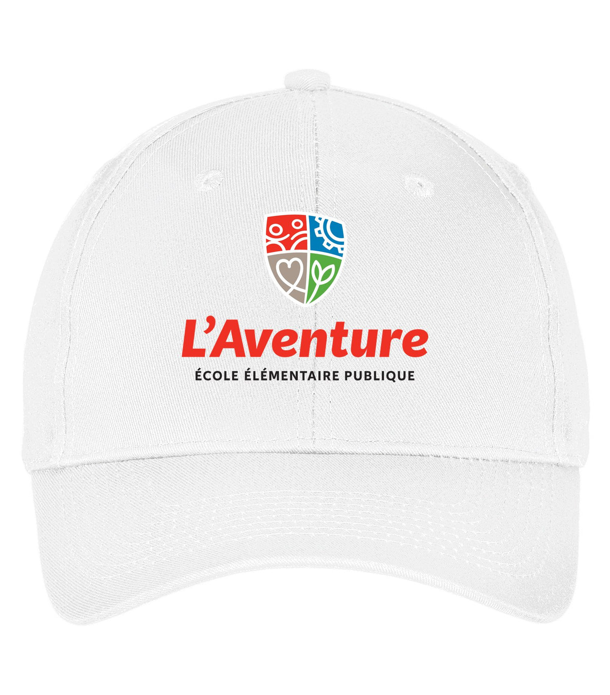 School Logo · Front · White