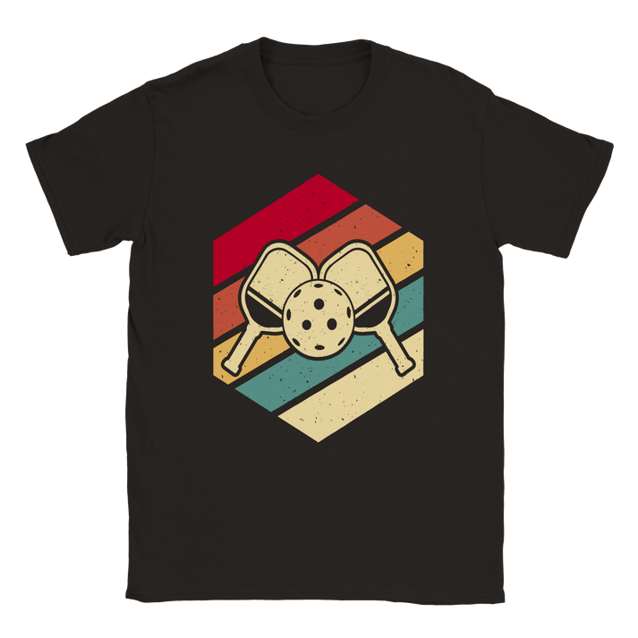 Pickleball - paddles - 50/50 cotton poly unisex t-shirt - Ladybug Designs