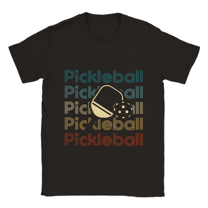 Pickleball - pickleball paddle - 50/50 cotton poly unisex t-shirt - Ladybug Designs