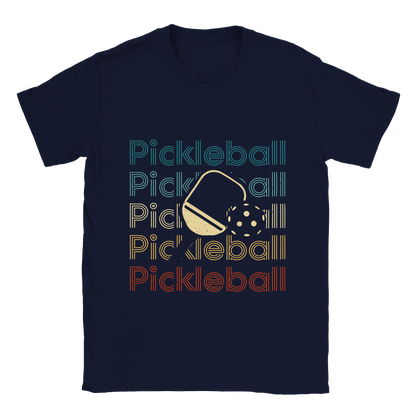 Pickleball - pickleball paddle - 50/50 cotton poly unisex t-shirt - Ladybug Designs