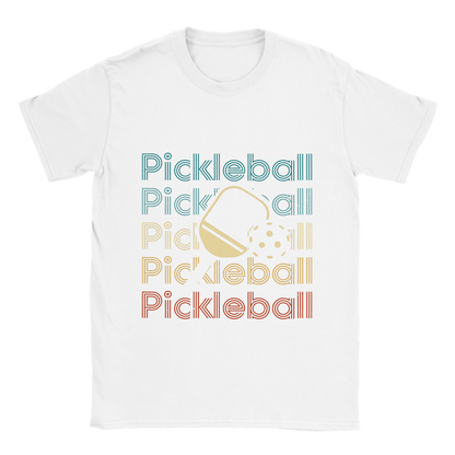 Pickleball - pickleball paddle - 50/50 cotton poly unisex t-shirt - Ladybug Designs