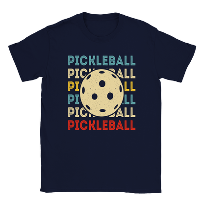 Pickleball - pickleball ball - 50/50 cotton poly unisex t-shirt - Ladybug Designs