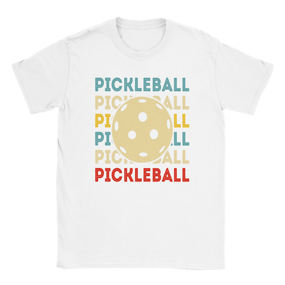 Pickleball - pickleball ball - 50/50 cotton poly unisex t-shirt - Ladybug Designs